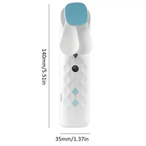 White nano mist face fan and spray