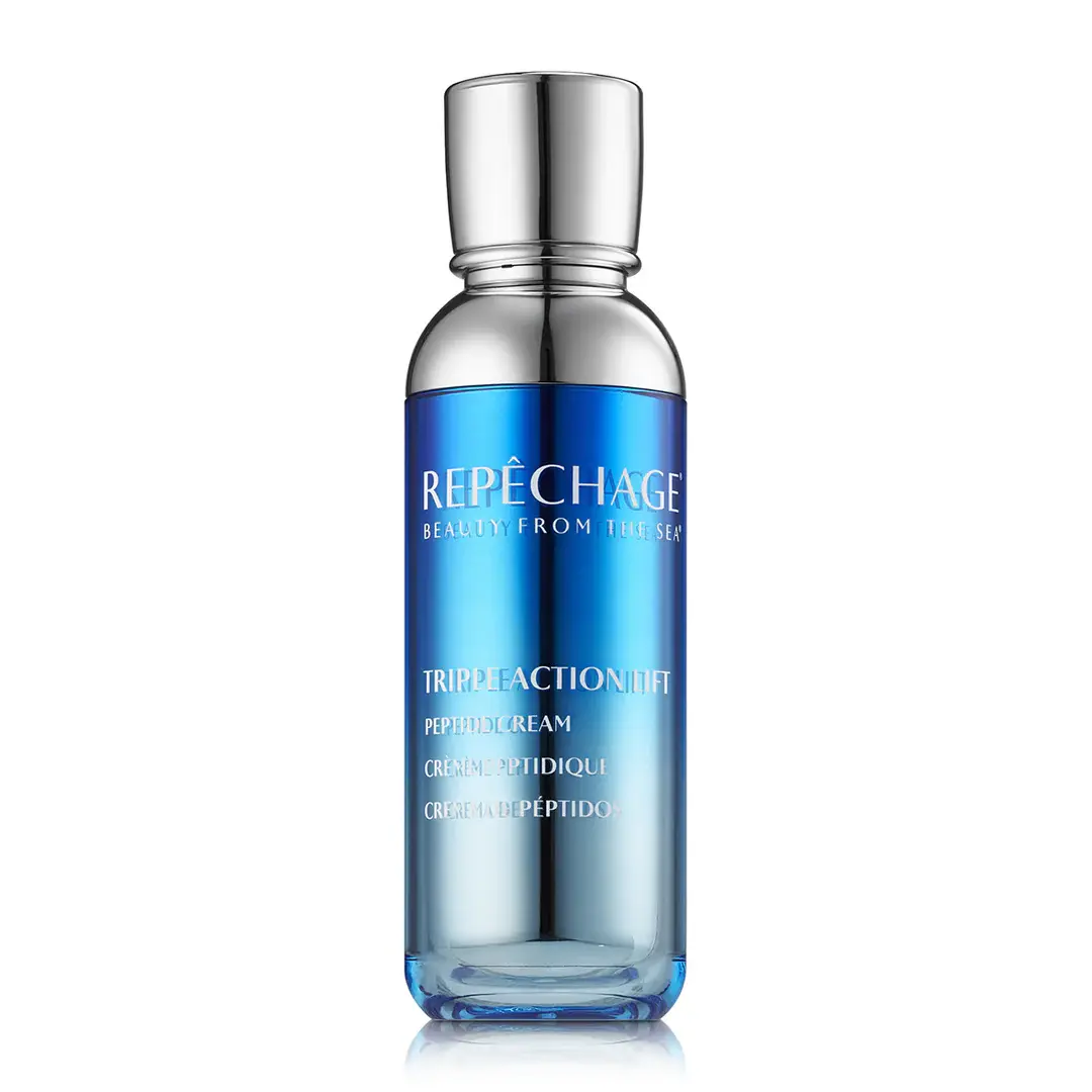 Repêchage Triple Action Lift Peptide Cream bottle – luxury firming face cream with peptides and seaweed (50 ml).