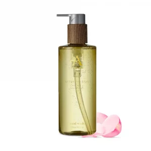 ARRAN After the Rain Hand Wash 300ml bottle with pump and pink rose petals”
