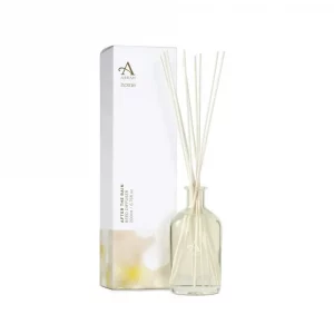 After The Rain reed diffuser in clear glass bottle with packaging