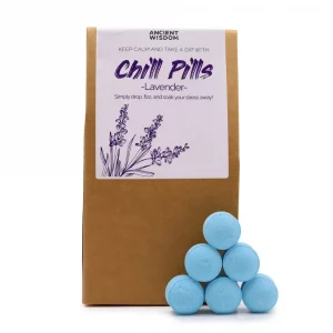 Lavender Chill Pills Gift Pack with brown kraft packaging