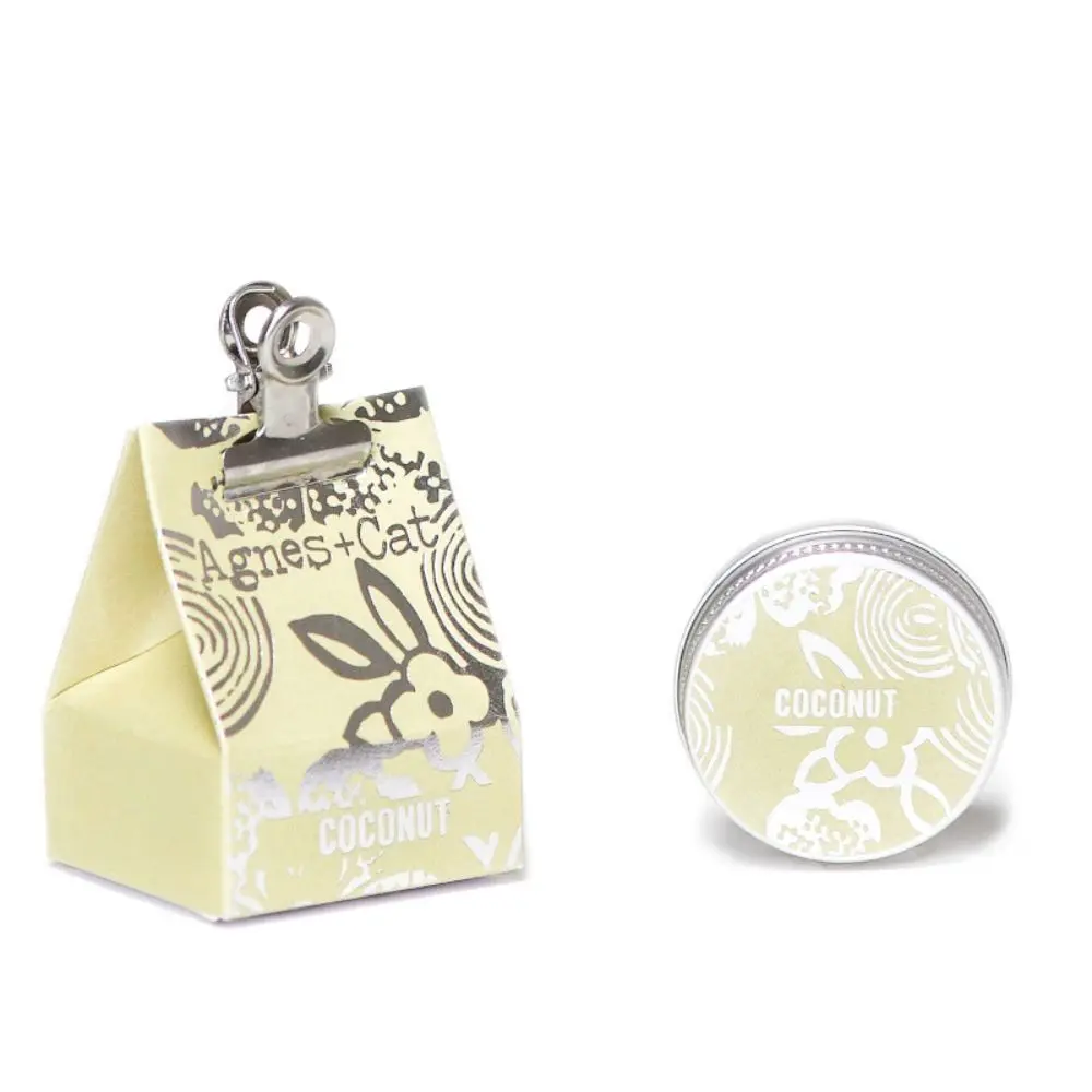 Agnes + Cat coconut lip balm gift tin