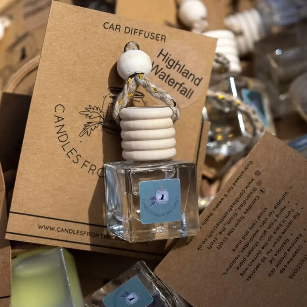 Highland Gorse natural car diffuser handmade in Scotland