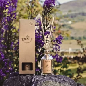Candles from the Croft 100ml home diffuser with reeds and kraft box in Highland setting