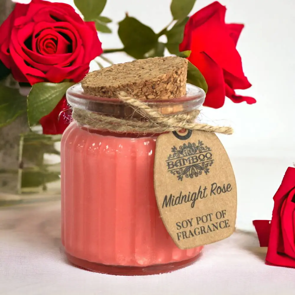 midnight rose candle