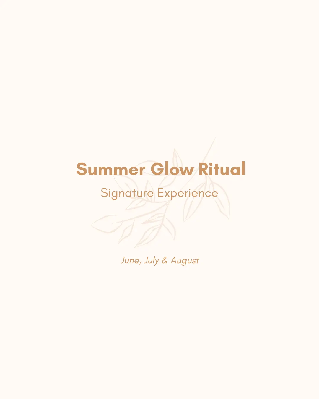 Summer Glow Ritual