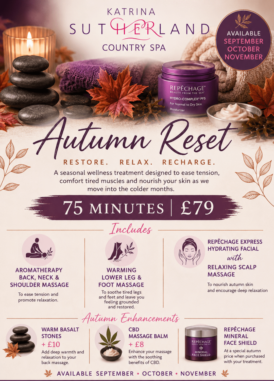 autumn reset promotional poster